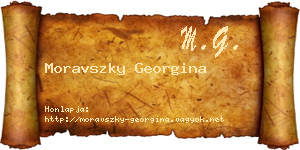 Moravszky Georgina névjegykártya